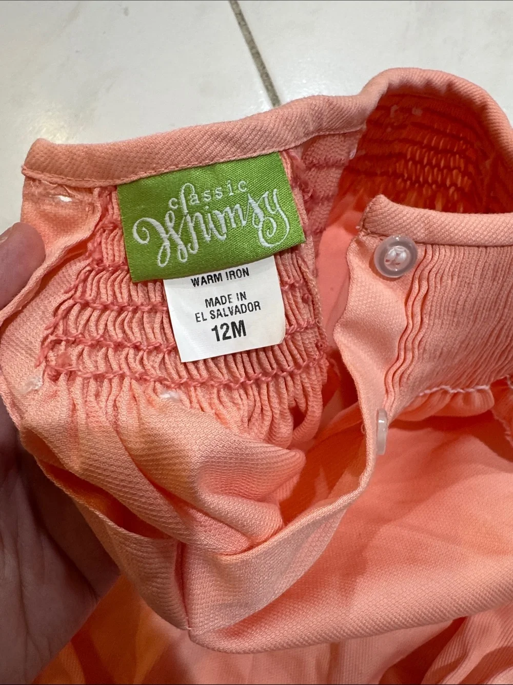 Classic Whimsy soft peach